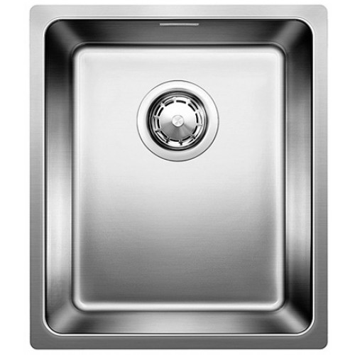 BLANCO ANDANO 340-IF Edelstahlspüle Seidenglanz mit Zugknopf 518308
