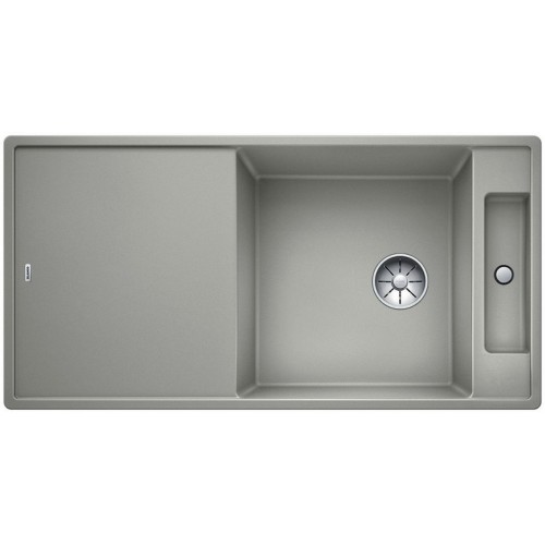 BLANCO Axia III XL 6 S Granitspüle ohne Exzenter perlgrau 522182