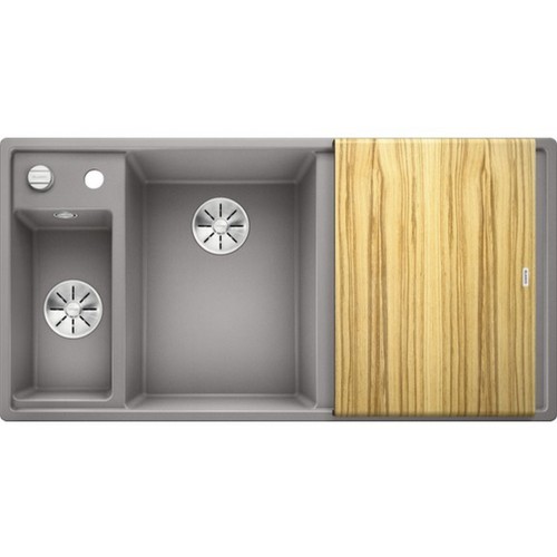 BLANCO Axia III 6 S InFino Spüle Silgranit, alumetallic 524645 BLANCO Axia III 6 S InFino Spüle Silgranit, alumetallic 524645