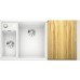 BLANCO Axia III 6 S InFino Spüle Silgranit, weiß 524647