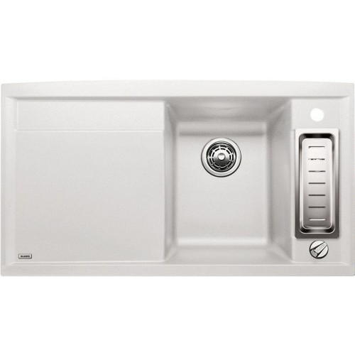 BLANCO AXIA II 5 S SILGRANIT Granitspüle, Becken rechts, weiß 516805