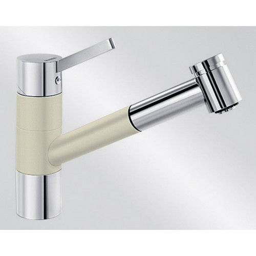 BLANCO TIVO-S Einhebelmischer Niederdruck SILGRANIT®-Look jasmin/chrom 518429