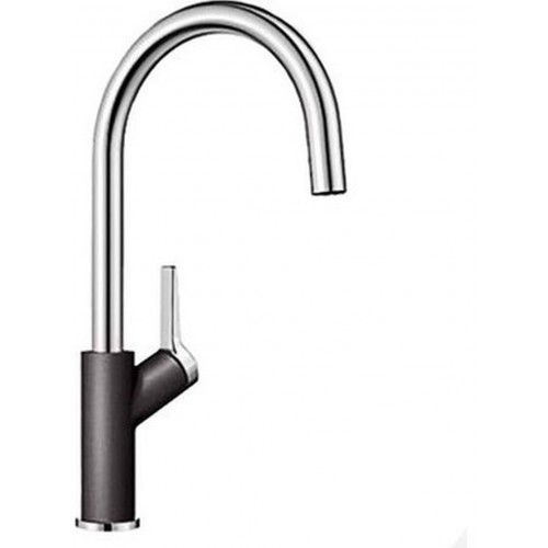 BLANCO Carena Einhebelmischer SILGRANIT®-Look zweifarbig felsgrau/chrom 520972