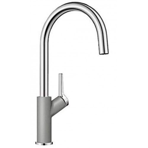 BLANCO Carena Einhebelmischer SILGRANIT®-Look zweifarbig alumetallic/chrom 520973