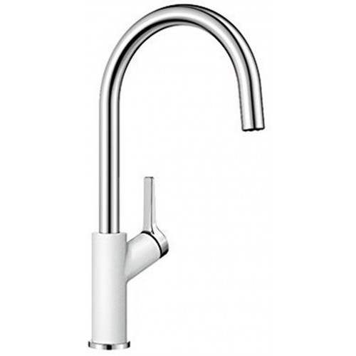 BLANCO Carena Einhebelmischer SILGRANIT®-Look zweifarbig silgranitweiß/chrom 520975