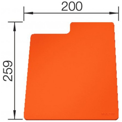 BLANCO Sity Pad flexible Schneidunterlage, orange 236719