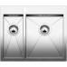 BLANCO Zerox Style 340/180-IF/A Edelstahlspüle Seiden glanz ohne Zugknopf 522257