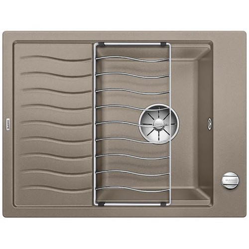BLANCO Elon 45 S Infino Granitspüle mit Ablauffernbedienung, tartufo 524821 BLANCO Elon 45 S Infino Granitspüle mit Ablauffernbedienung, tartufo 524821