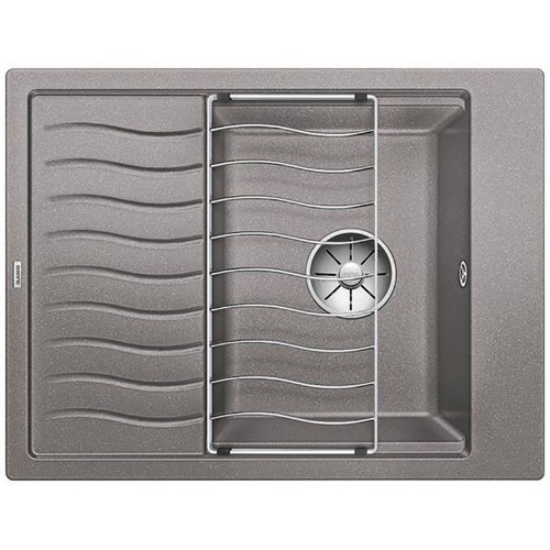 BLANCO Elon 45 S Infino Spüle, ohne Ablauffernbedienung, alumetallic 524826