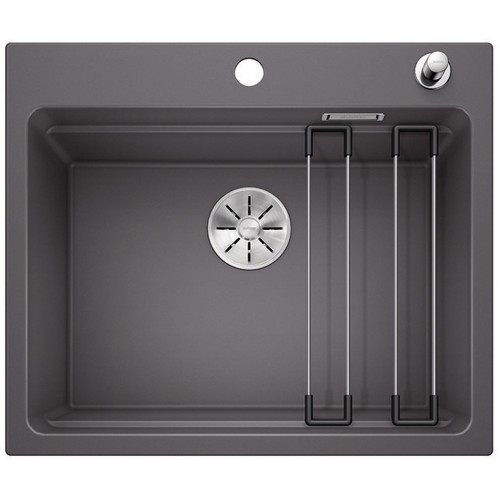 BLANCO Etagon 6 InFino Einbaubecken Silgranit PuraDur, grau 524530