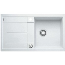 BLANCO Metra 5 S weiss Silgranit PuraDur II Einbauspüle 513037 mit exzenter