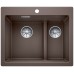 BLANCO Pleon 6 Split Granitspüle ohne Exzenter cafe 521698