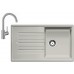 BLANCO Set Spüle ZIA 5 S SILGRANIT Pearlgrau + Armatur Mida Pearlgrau