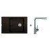 BLANCO SET BLANCOELON XL 6 S Einbauspüle cafe + Küchenarmatur Mila chrom