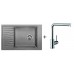 BLANCO SET BLANCOELON XL 6 S Einbauspüle tartufo  + Küchenarmatur Mila chrom