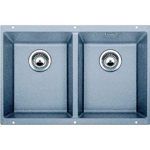 BLANCO Subline 350/350-U Granitspüle ohne Ablauffernbed. alumetallic 518592