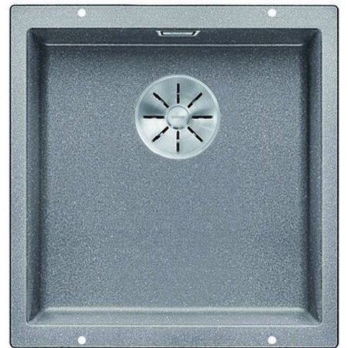 BLANCO Granitspüle Subline 400-U InFino aluminium ohne Zugknopf 523424