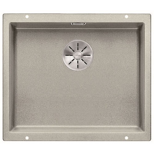 BLANCO Granitspüle 500-U InFino perlgrau ohne Zugknopf 523435