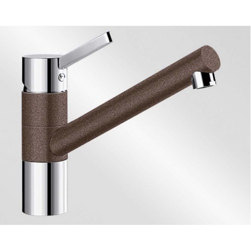 BLANCO TIVO Einhebelmischer Niederdruck SILGRANIT®-Look cafe/chrom 518422