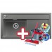 BLANCO Zenar XL 6 S Spüle Silgranit grau, links 518929 + GRATIS VILEDA MOP Easy Wring