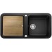 BLANCO Yova XL 6 S SILGRANIT anthracit mit Esche-Compound-Arbeitsbrett 519583