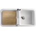 BLANCO Yova XL 6 S SILGRANIT weiß mit Esche-Compound-Arbeitsbrett 519587