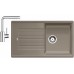 BLANCO Set Spüle ZIA 5 S SILGRANIT Tartufo + Armatur Mila chrom