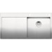 BLANCO Einbauspüle CLARON 5 S-IF Edelstahl Steelart InFino Ablauf Becken rechts 521625