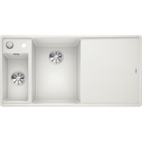 BLANCO Axia III 6 S-F Silgranit PuraDur,Farbe weiss,Glasschneidbrett,InFino Ablauf 524672 BLANCO Axia III 6 S-F Silgranit PuraDur,Farbe weiss,Glasschneidbrett,InFino Ablauf 524672