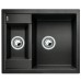 BLANCO Metra 6 - Silgranitspüle, 615x500 mm, Schwarz 525923