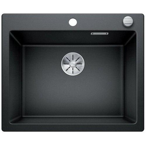 BLANCO Pleon 6 Silgranit PuraDur, Farbe schwarz, InFino Ablauf, 525954