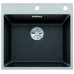 BLANCO Einbauspüle SUBLINE 500-IF/A SteelFrame Silgranit, InFino schwarz 526000