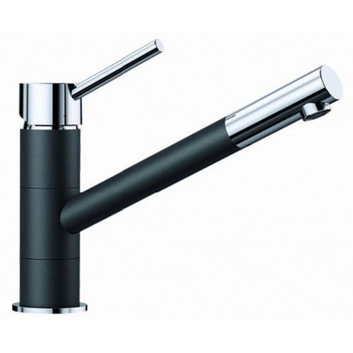 BLANCO Küchenarmatur KANO Silgranit silgranitschwarz / chrom 526175