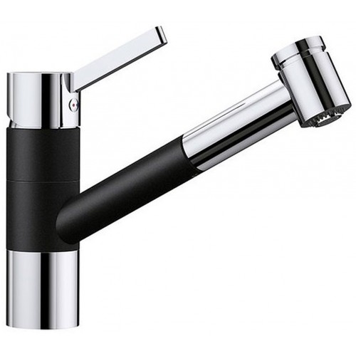 BLANCO Armatur TIVO-S silgranitschwarz/chrom 526279