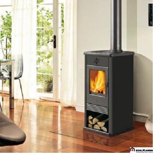 EDILKAMIN BLUES Holz-Kaminofen, luftführend, grau anthrazit, 641780 EDILKAMIN BLUES Holz-Kaminofen, luftführend, grau anthrazit, 641780