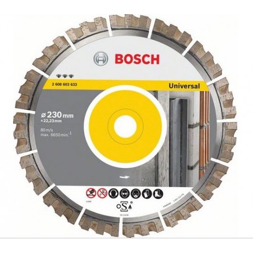 BOSCH Diamantscheibe Best for Universal 230x22, 33mm 2608603633