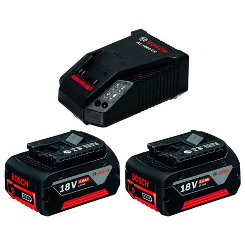 BOSCH Starter-Set 2× GBA 18V 4.0Ah + AL 1860 CV 1600A002F8