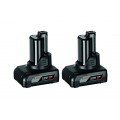 BOSCH GBA 12V 6.0 Ah Werkzeugakku, Stab-Akku 2x 1600A00X7M