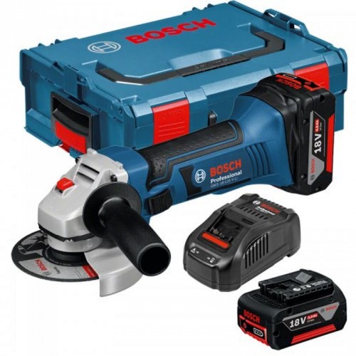 BOSCH GWS 18-125 V-LI, 2 x 5,0Ah, Winkelschleifer, L-Boxx, 060193A30L BOSCH GWS 18-125 V-LI, 2 x 5,0Ah, Winkelschleifer, L-Boxx, 060193A30L
