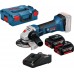 BOSCH GWS 18-125 V-LI Akku-Winkelschleifer, 2x 4,0Ah 060193A30Y