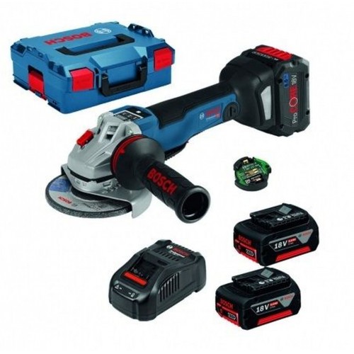 BOSCH GWS 18V-10 PSC Winkelschleifer, 2x 5,0Ah 06019G3F0D