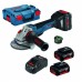 BOSCH GWS 18V-10 PSC Winkelschleifer, 2x 5,0Ah 06019G3F0D