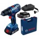 BOSCH GSB 180-LI PROFESSIONAL Akku-Schlagbohrschrauber, 18V, 2x 2,0Ah. 06019F8307