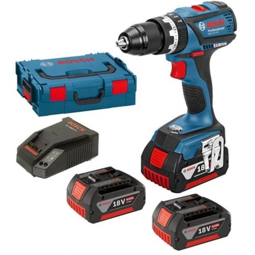 Bosch Professional Akku-Schlagbohrschrauber GSB 18 V-EC, mit 3 x 5,0 Ah Li-Ion Akku, L-BOX