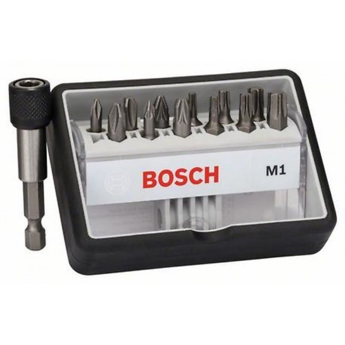 BOSCH 12+1 Bit-Set 13teilig Robust Line, M Extra-Hard 2607002563