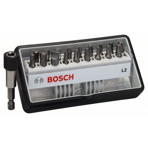 BOSCH 18+1 Schrauberbit-Set Robust Line L Extra-Hart 2607002568