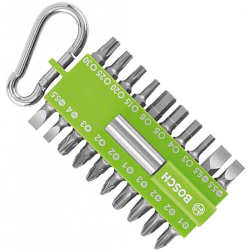 BOSCH 21-tlgs. Schrauber Bit-Set grün 2607002823