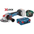 BOSCH GWX 18V-10 SC Akku-Winkelschleifer mit X-LOCK, 125mm, ohne Akku, L-Boxx 06017B0400