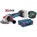 BOSCH GWX 18V-10 SC PROFESSIONAL Akku-Winkelschleifer mit X-LOCK, 125mm, L-Boxx 06017B0400