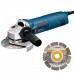 BOSCH GWS 1000 Winkelschleifer + Diamant-Trennscheibe 060182880A